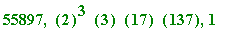 55897, ``(2)^3*``(3)*``(17)*``(137), 1